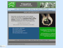 Tablet Screenshot of fitzpatrickrealestateschool.com